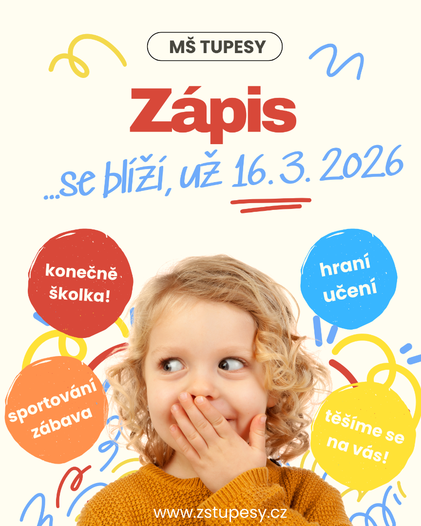 Zápis do MŠ TUPESY