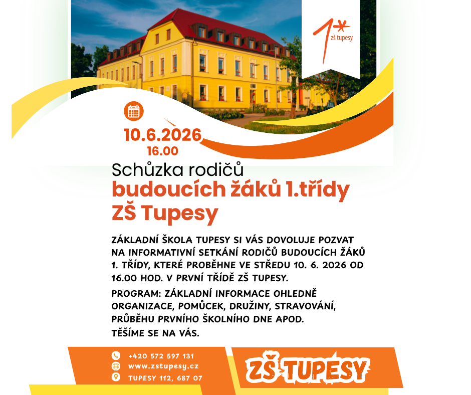 Schůzka rodičů budoucích žáků 1. třídy