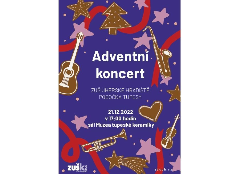 Adventní koncert ZUŠ UH - 21.12. v 17.00 hodin