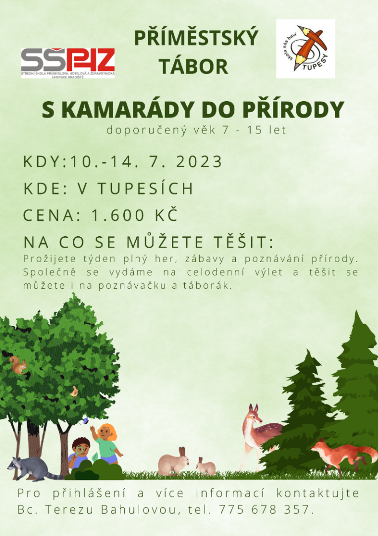 Příměstský tábor "S kamarády do přírody"