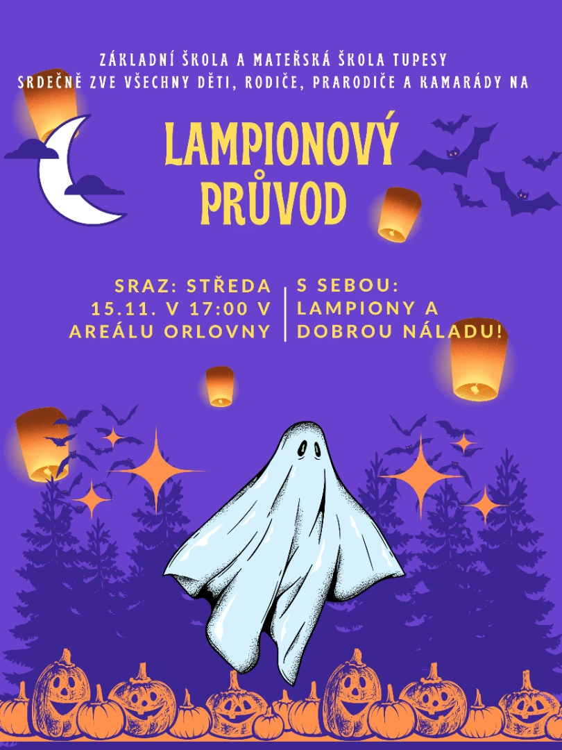 Lampionový průvod 15.11. od 17.00h